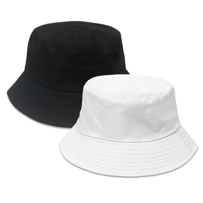 PFFY 2 Packs Bucket Hat for Women Men Cotton Hats Sun Beach Fishing Cap