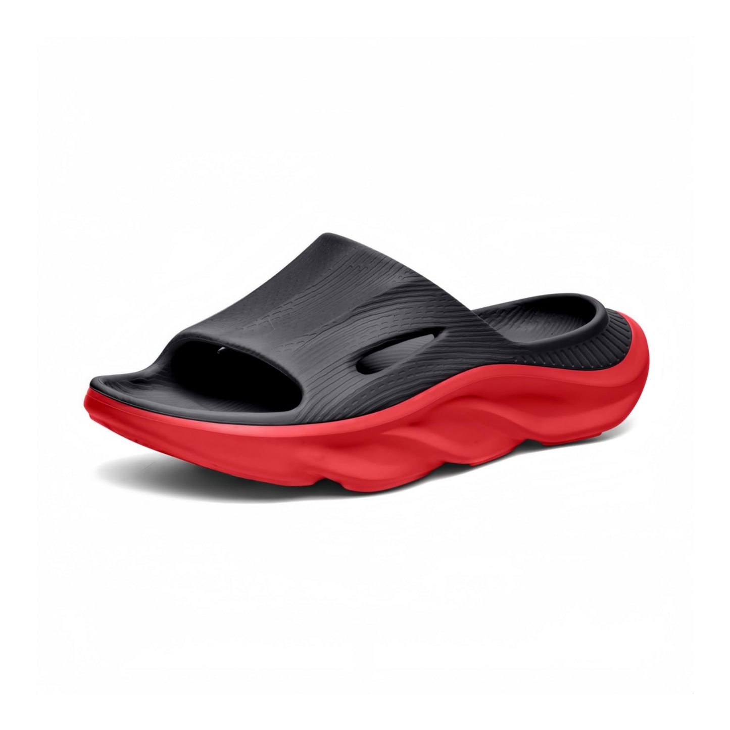 Recovery Slides for Men and Women - Orthopedic Sandals with Arch Support & Thick Cushion, Plantar Fasciitis Slippers, Lightweight Non-Slip Slides for Post-Workout Recovery