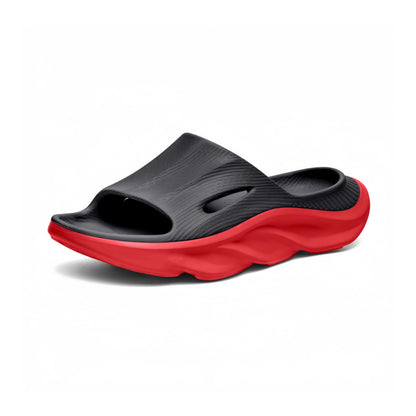 Recovery Slides for Men and Women - Orthopedic Sandals with Arch Support & Thick Cushion, Plantar Fasciitis Slippers, Lightweight Non-Slip Slides for Post-Workout Recovery