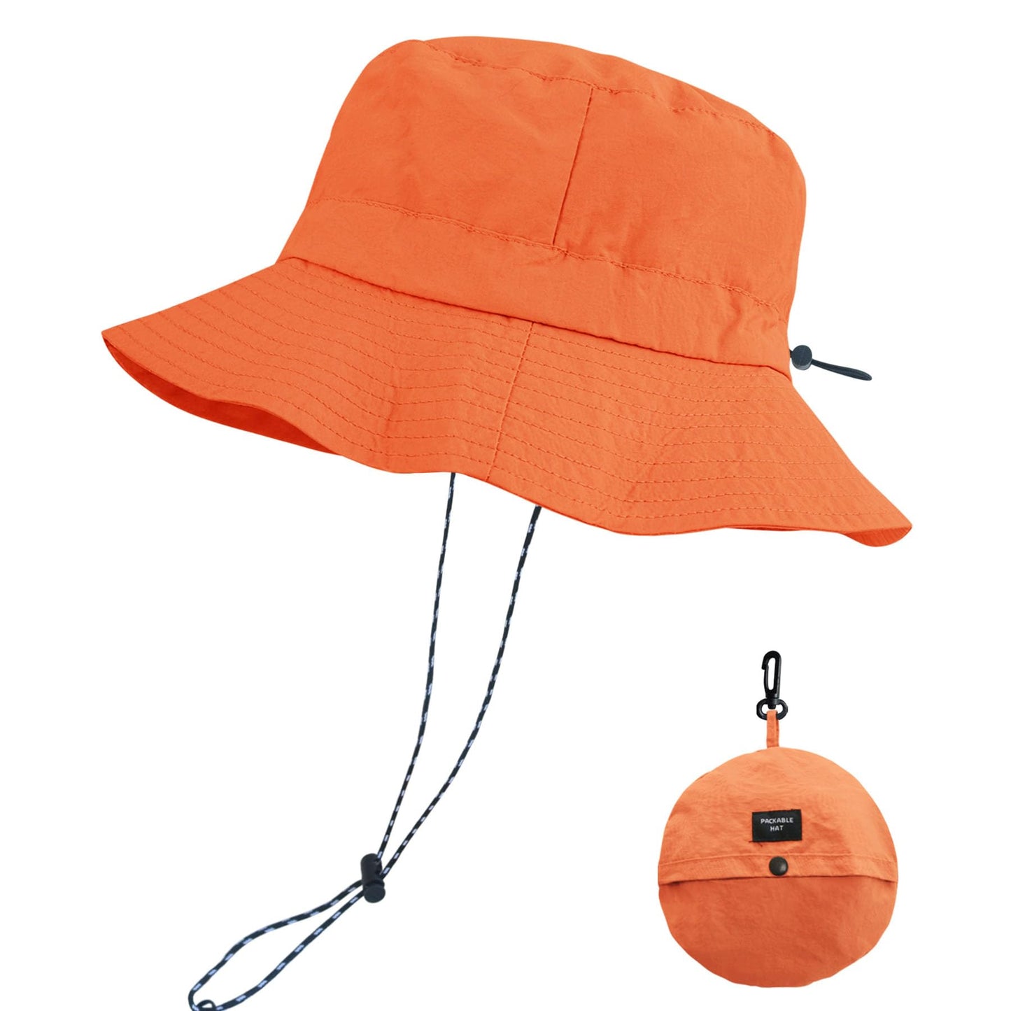 PFFY Packable Sun Bucket Hat for Men Women Outdoor UV Protection Sun Hats Waterproof Lightweight Hiking Outdoor Cap