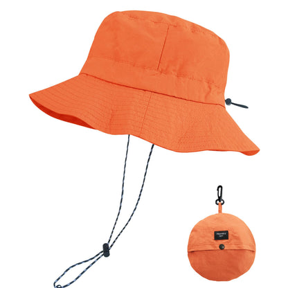PFFY Packable Sun Bucket Hat for Men Women Outdoor UV Protection Sun Hats Waterproof Lightweight Hiking Outdoor Cap