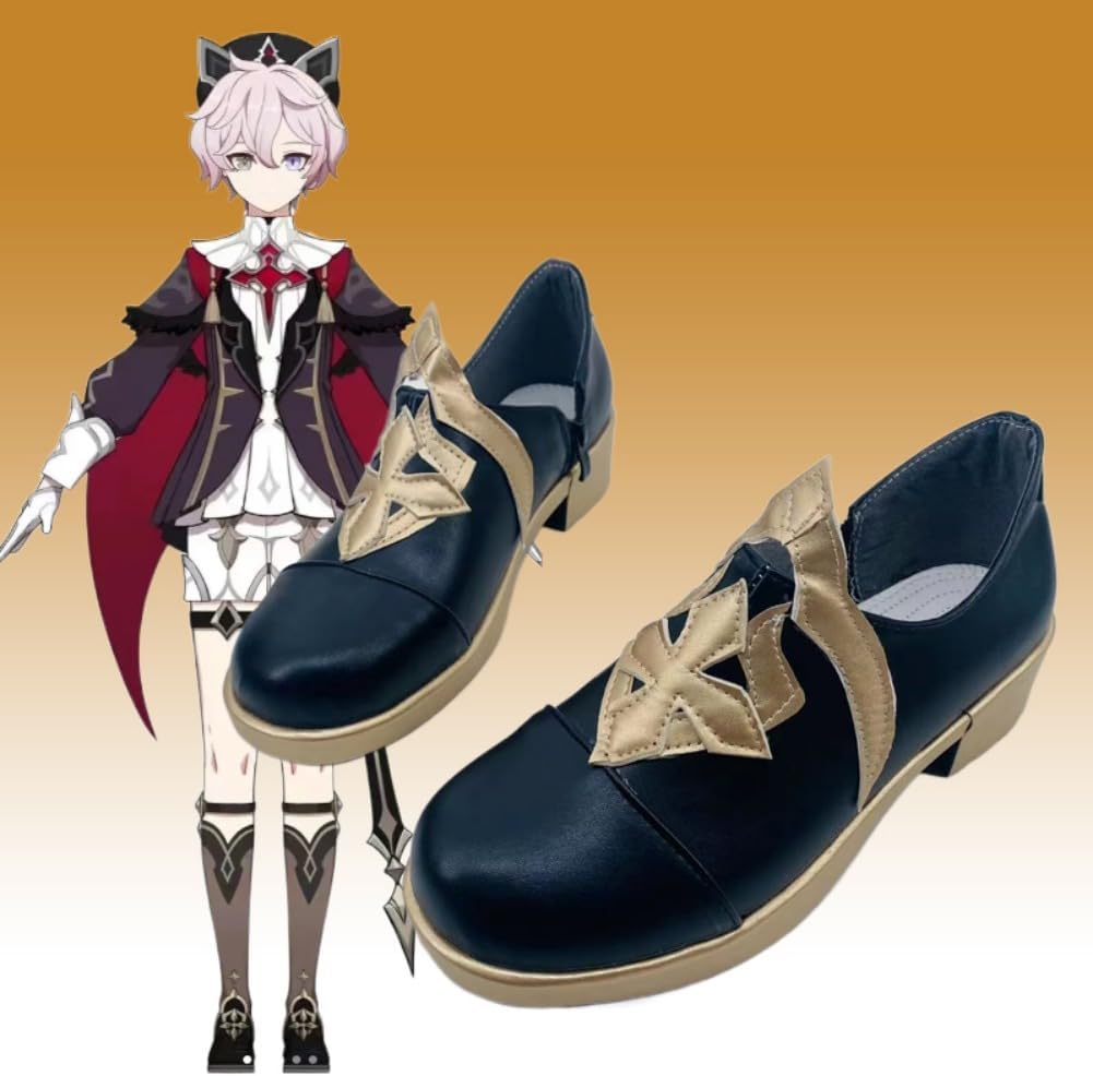 Game Genshin Impact Dahlia Cosplay Shoes Mond's Deacon Halloween Carnival Party Outfit Women Men Cosplay Shoes Role Play