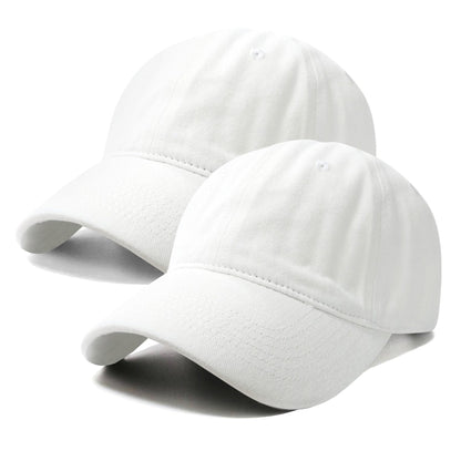 PFFY 2 Packs Vintage Washed Distressed Baseball Cap Golf Dad Hat for Men Women