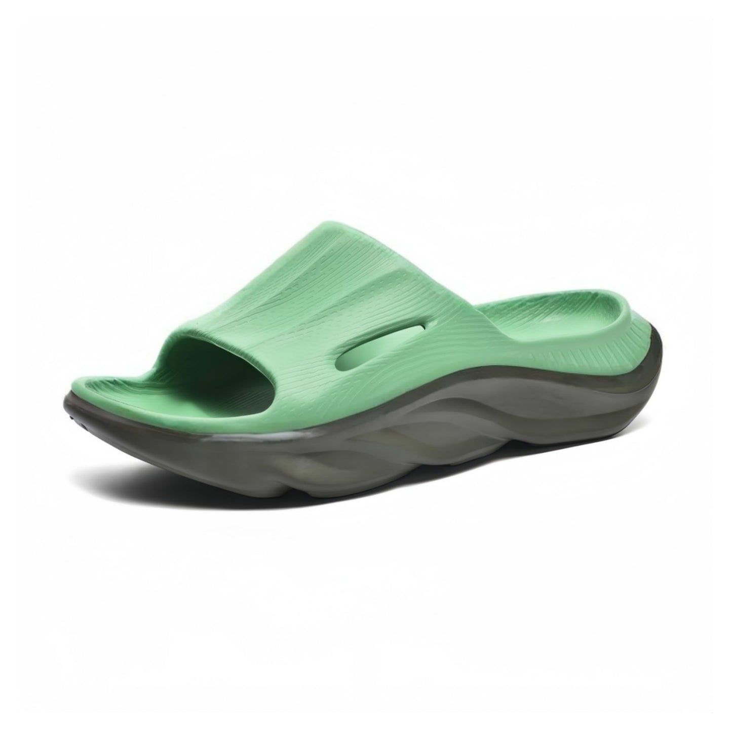 Recovery Slides for Men and Women - Orthopedic Sandals with Arch Support & Thick Cushion, Plantar Fasciitis Slippers, Lightweight Non-Slip Slides for Post-Workout Recovery
