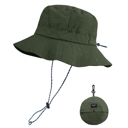 PFFY Packable Sun Bucket Hat for Men Women Outdoor UV Protection Sun Hats Waterproof Lightweight Hiking Outdoor Cap