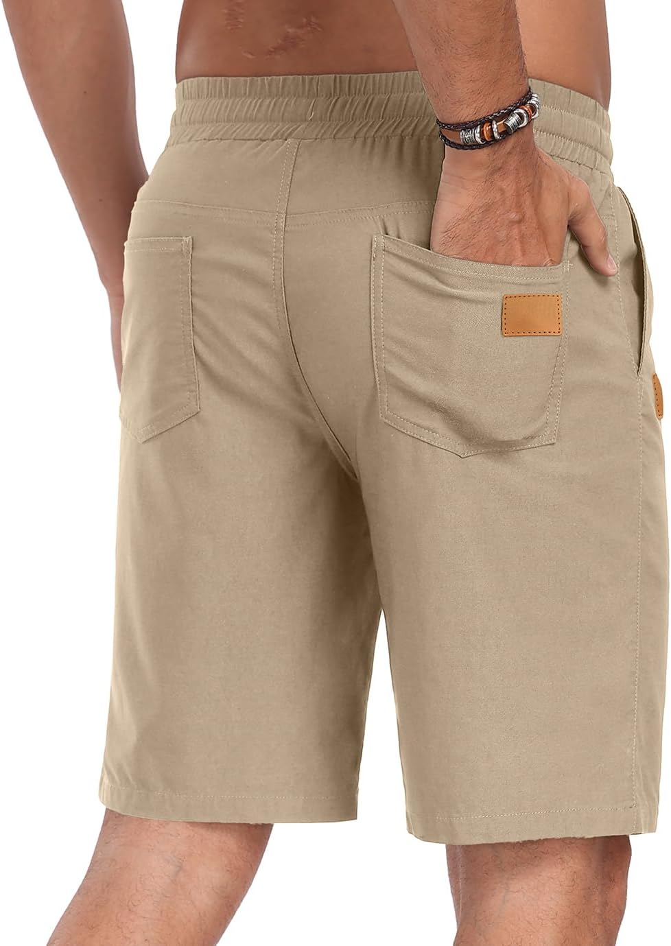 Sailwind Mens Casual Shorts Drawstring Summer Beach Elastic Waist Golf Shorts