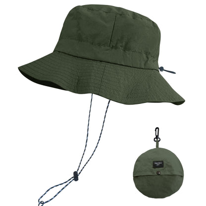 PFFY Packable Sun Bucket Hat for Men Women Outdoor UV Protection Sun Hats Waterproof Lightweight Hiking Outdoor Cap