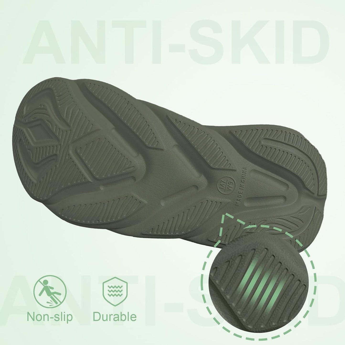 Recovery Slides for Men and Women - Orthopedic Sandals with Arch Support & Thick Cushion, Plantar Fasciitis Slippers, Lightweight Non-Slip Slides for Post-Workout Recovery