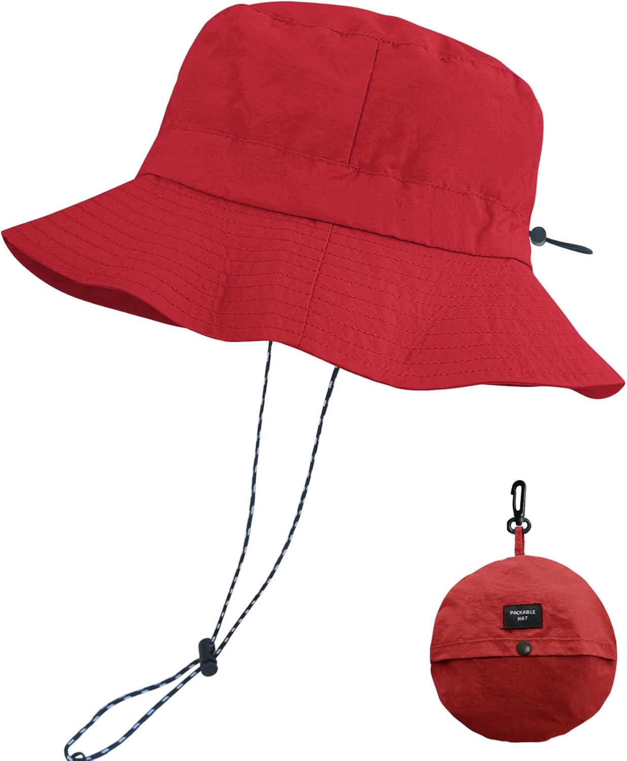 PFFY Packable Sun Bucket Hat for Men Women Outdoor UV Protection Sun Hats Waterproof Lightweight Hiking Outdoor Cap
