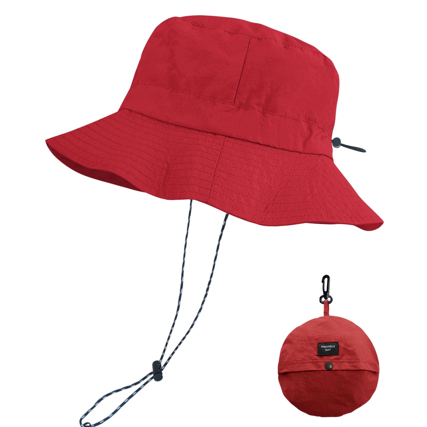 PFFY Packable Sun Bucket Hat for Men Women Outdoor UV Protection Sun Hats Waterproof Lightweight Hiking Outdoor Cap