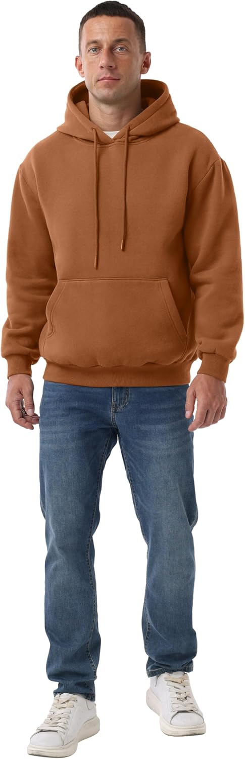 Sailwind Men's Cotton Hooded Sweatshirt Casual Long Sleeve Pullover Hoodies Drawstring Collar Kanga Pocket Fashion Shirts