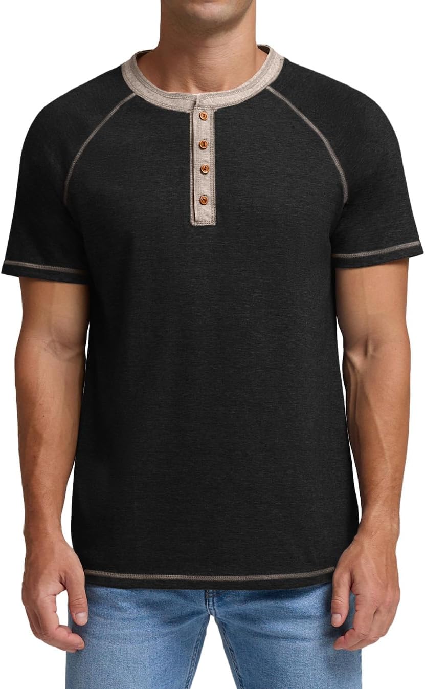 Sailwind Mens Henley Long/Short Sleeve T-Shirt Cotton Casual Shirt