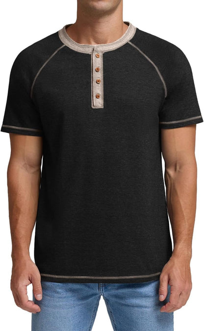 Sailwind Mens Henley Long/Short Sleeve T-Shirt Cotton Casual Shirt
