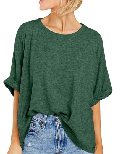 Women Oversized T-Shirt Summer Casual Short Sleeve Loose Tee Tops