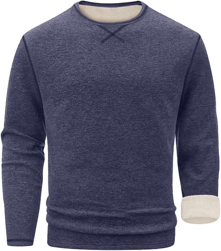 Sailwind Mens Thermal Underwear Long Sleeve Shirts Wool Base Layer Crewneck Top