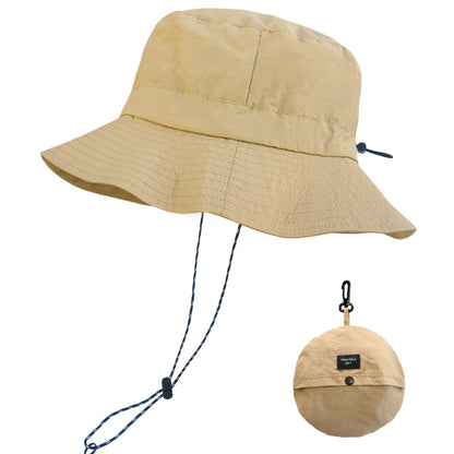 PFFY Packable Sun Bucket Hat for Men Women Outdoor UV Protection Sun Hats Waterproof Lightweight Hiking Outdoor Cap