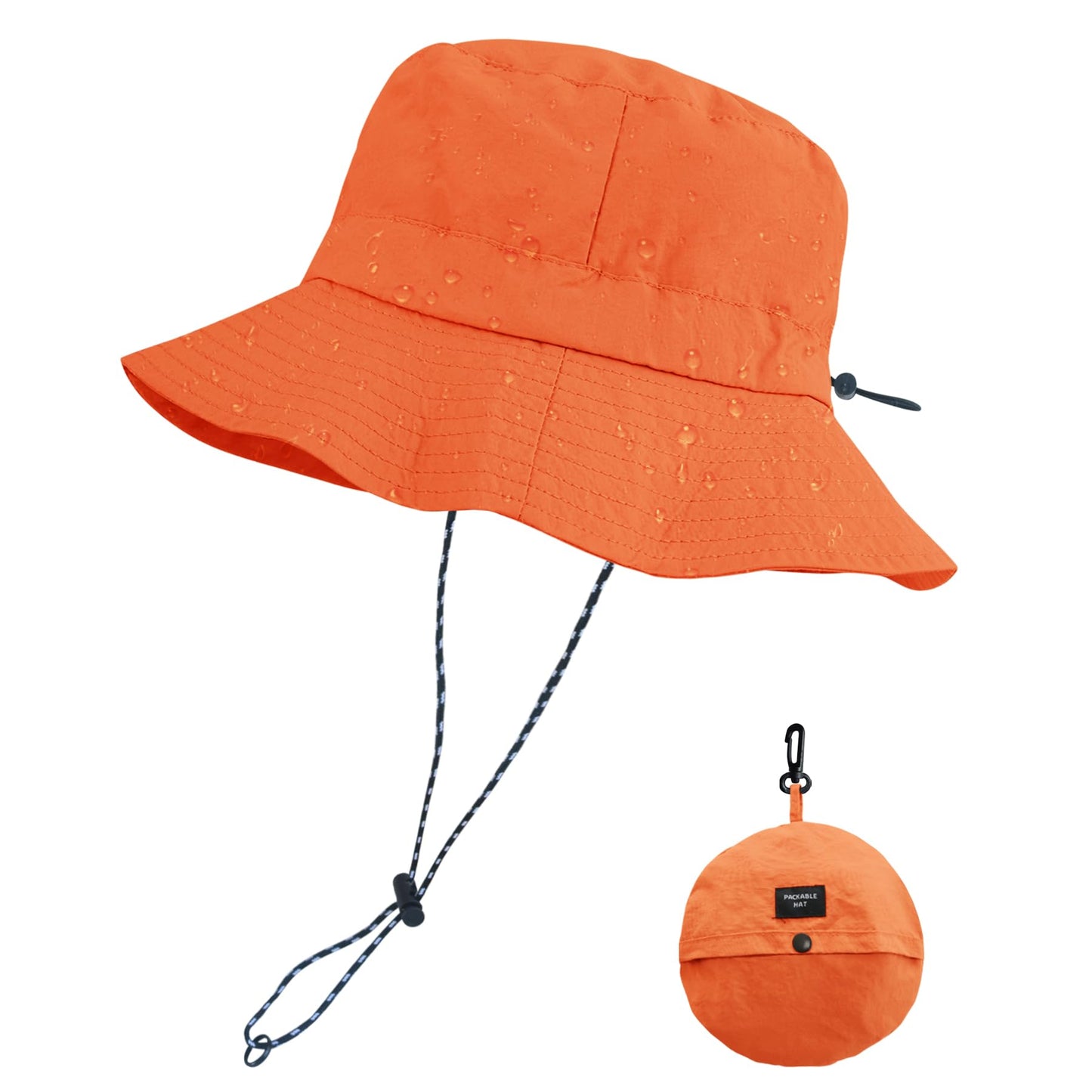PFFY Packable Sun Bucket Hat for Men Women Outdoor UV Protection Sun Hats Waterproof Lightweight Hiking Outdoor Cap
