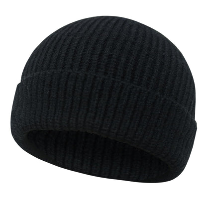 PFFY Trawler Short Fisherman Beanie Roll-up Edge Knit Cuff Beanies Winter Hats for Men Women