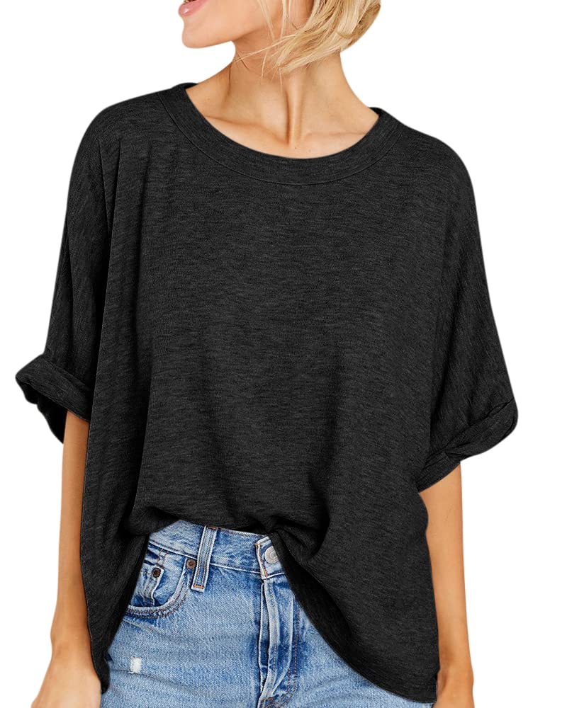 Women Oversized T-Shirt Summer Casual Short Sleeve Loose Tee Tops