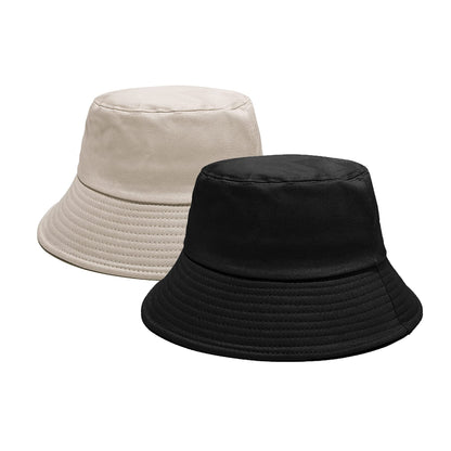 PFFY 2 Packs Bucket Hat for Women Men Cotton Hats Sun Beach Fishing Cap