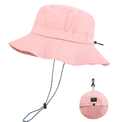 PFFY Packable Sun Bucket Hat for Men Women Outdoor UV Protection Sun Hats Waterproof Lightweight Hiking Outdoor Cap