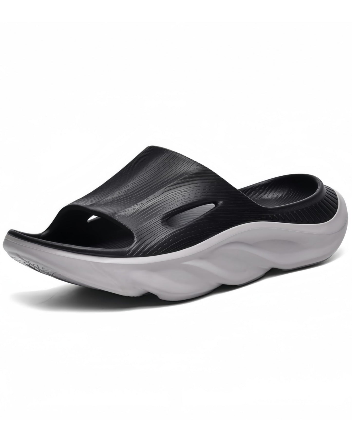 Recovery Slides for Men and Women - Orthopedic Sandals with Arch Support & Thick Cushion, Plantar Fasciitis Slippers, Lightweight Non-Slip Slides for Post-Workout Recovery