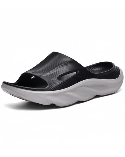 Recovery Slides for Men and Women - Orthopedic Sandals with Arch Support & Thick Cushion, Plantar Fasciitis Slippers, Lightweight Non-Slip Slides for Post-Workout Recovery