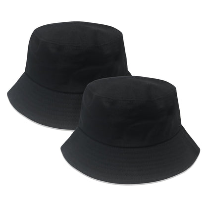PFFY 2 Packs Bucket Hat for Women Men Cotton Hats Sun Beach Fishing Cap