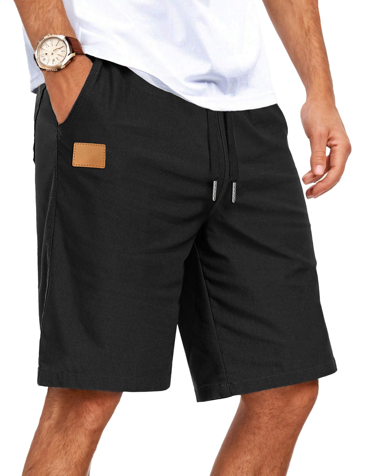 Sailwind Mens Casual Shorts Drawstring Summer Beach Elastic Waist Golf Shorts
