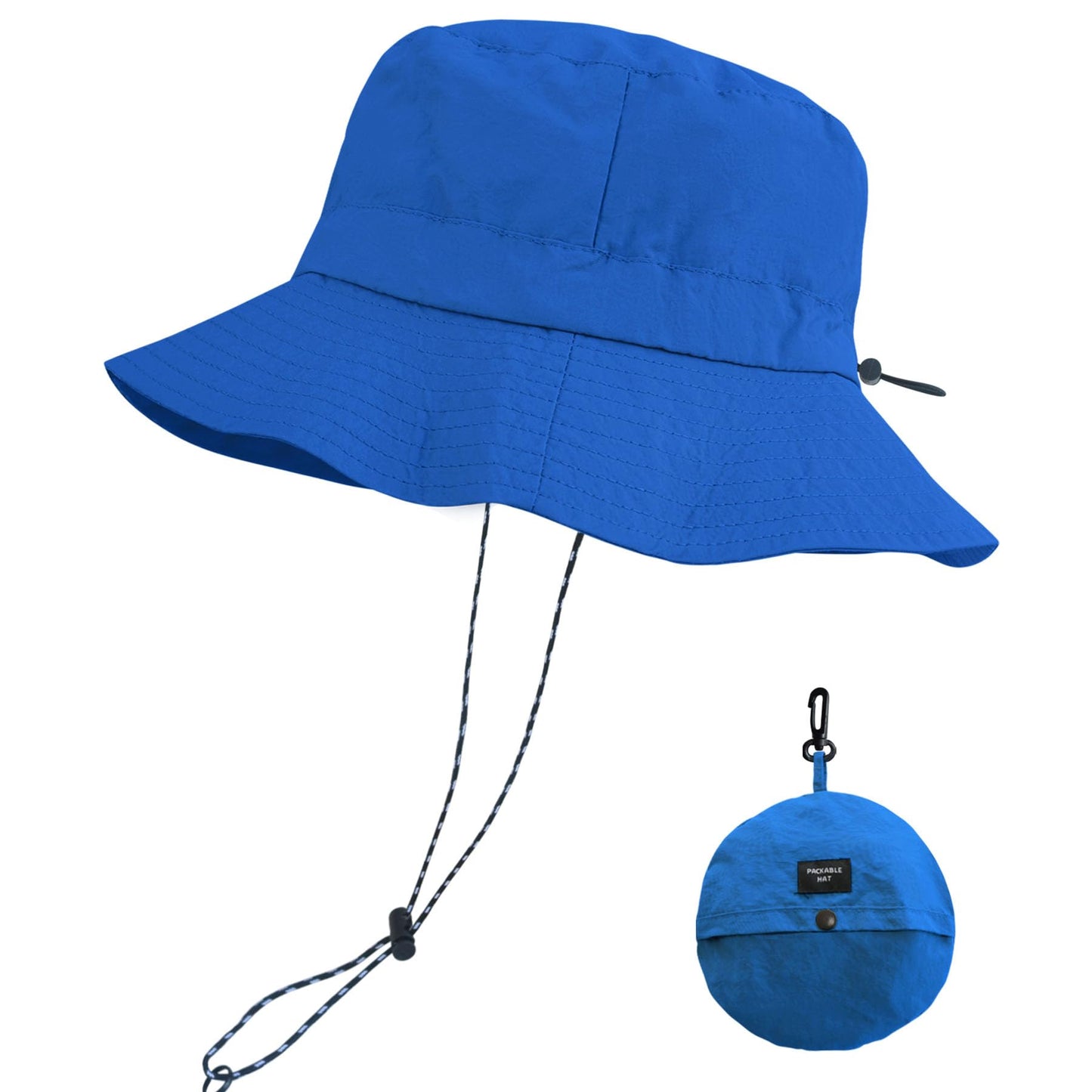 PFFY Packable Sun Bucket Hat for Men Women Outdoor UV Protection Sun Hats Waterproof Lightweight Hiking Outdoor Cap