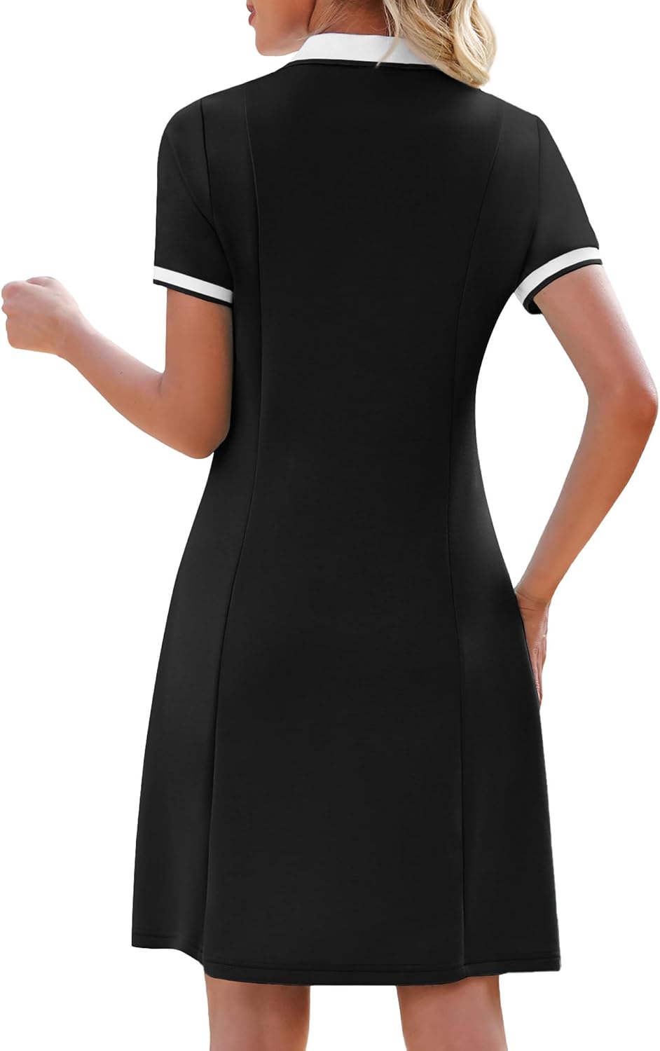 WEACZZY Women Tshirt Dress Short Sleeve Polo Dresses Easy Classic Summer Dresses