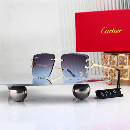 8 colors New hot HD lenses Frameless Sunglasses 6278