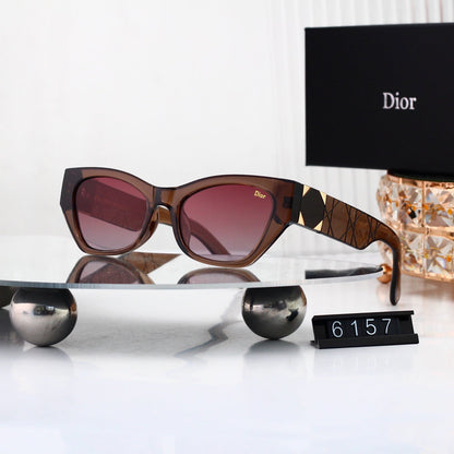 5 colors New hot HD lenses Full frame design sunglasses 6157