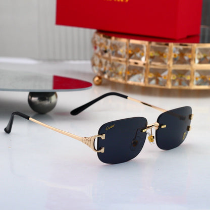 7 colors New hot HD lenses Frameless Sunglasses 4004