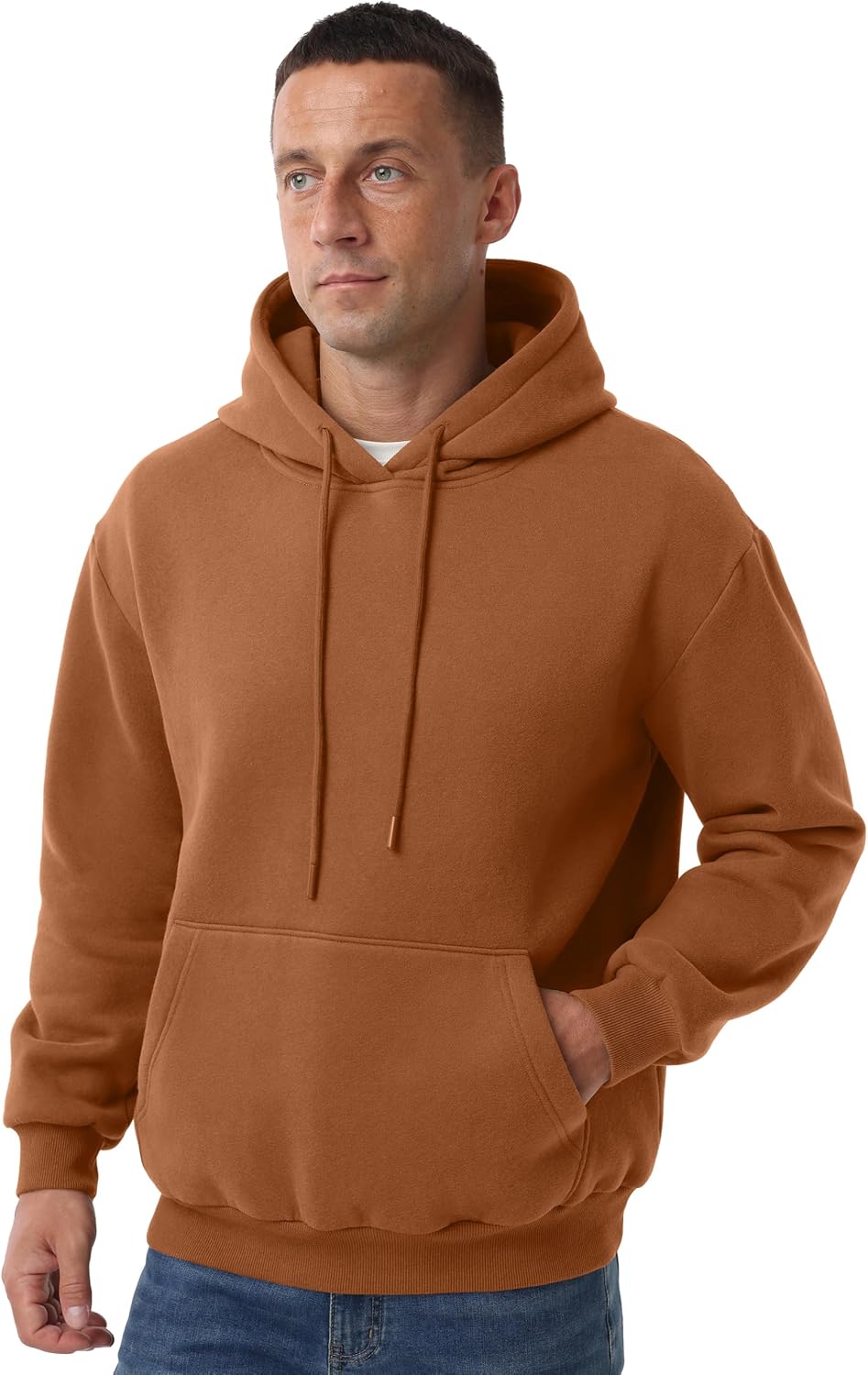 Sailwind Men's Cotton Hooded Sweatshirt Casual Long Sleeve Pullover Hoodies Drawstring Collar Kanga Pocket Fashion Shirts