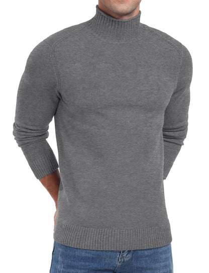 Sailwind Mens Knitted Pullover Sweater Casual Mock Turtleneck Raglan Sweater