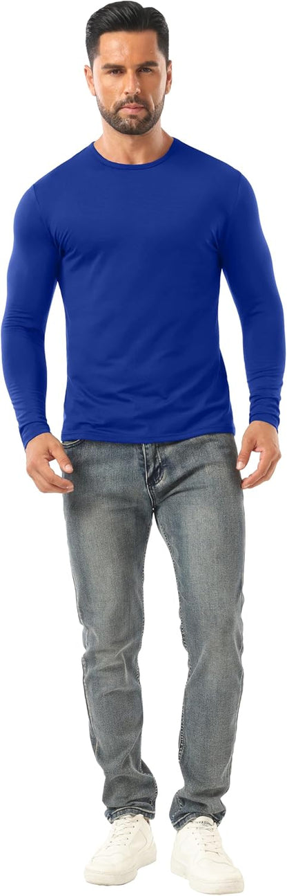 Sailwind Men's Base Layer Thermal Underwear Lightweight Long Sleeve Crew Shirts