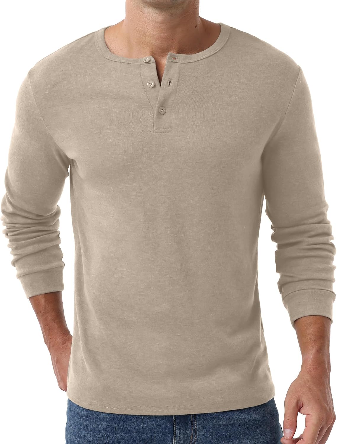 Sailwind Men's Henley Shirts Long Sleeve Button T-Shirt Casual Stylish Thermal Pullover Shirt