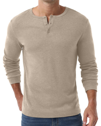 Sailwind Men's Henley Shirts Long Sleeve Button T-Shirt Casual Stylish Thermal Pullover Shirt