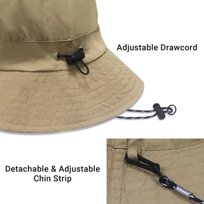 PFFY Waterproof Bucket Hat Rain Quick Dry Hats for Men Women Packable Sun Hat for Fishing Hiking Outdoors