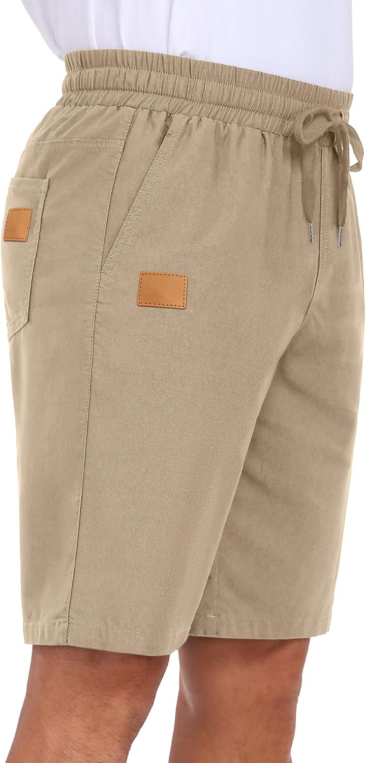 Sailwind Mens Casual Shorts Drawstring Summer Beach Elastic Waist Golf Shorts