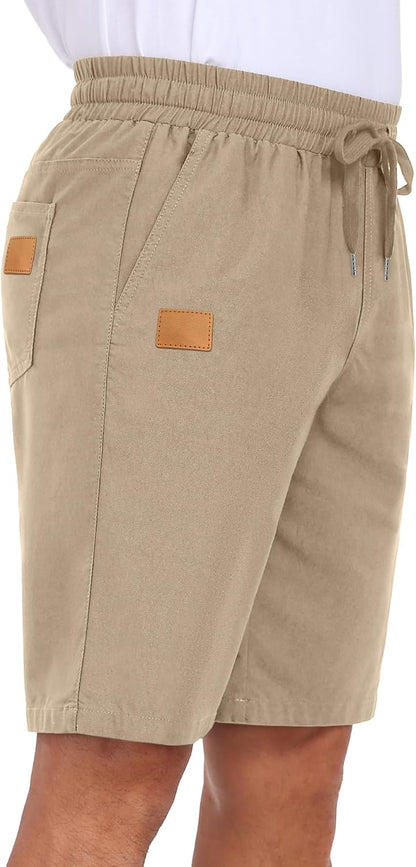 Sailwind Mens Casual Shorts Drawstring Summer Beach Elastic Waist Golf Shorts