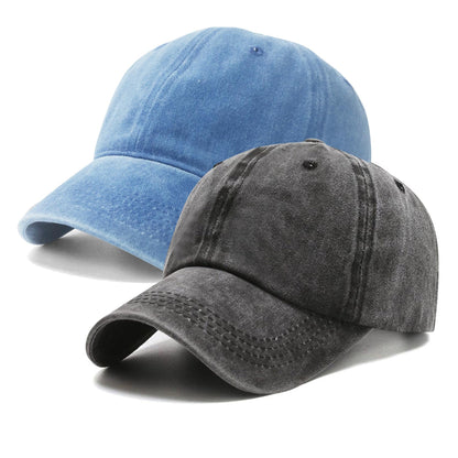 PFFY 2 Packs Vintage Washed Distressed Baseball Cap Golf Dad Hat for Men Women