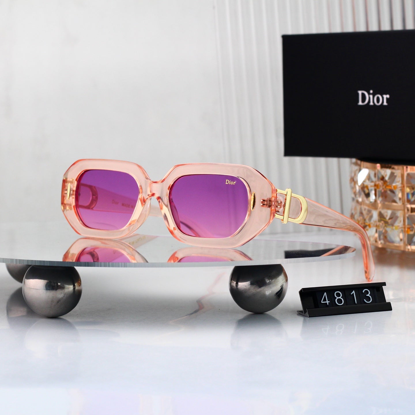 8 colors New hot HD lenses Full frame design sunglasses 4813