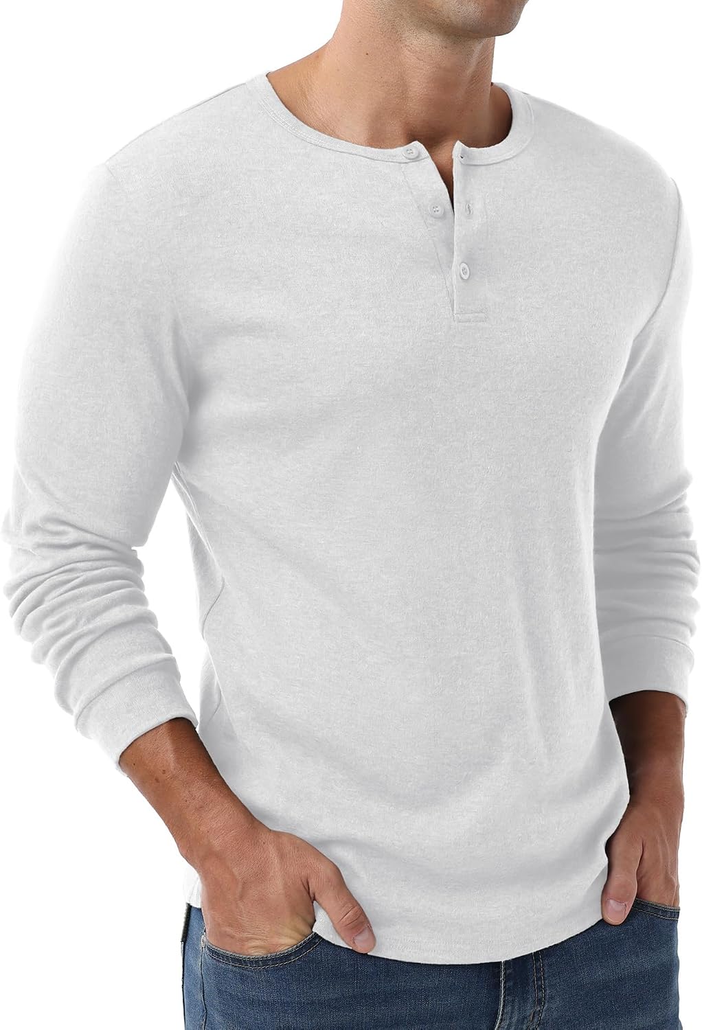 Sailwind Men's Henley Shirts Long Sleeve Button T-Shirt Casual Stylish Thermal Pullover Shirt