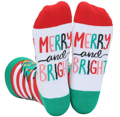 YEXIPO Funny Christmas Socks For Men Women Crew Socks Unisex Novelty Socks