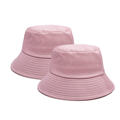 PFFY 2 Packs Bucket Hat for Women Men Cotton Hats Sun Beach Fishing Cap