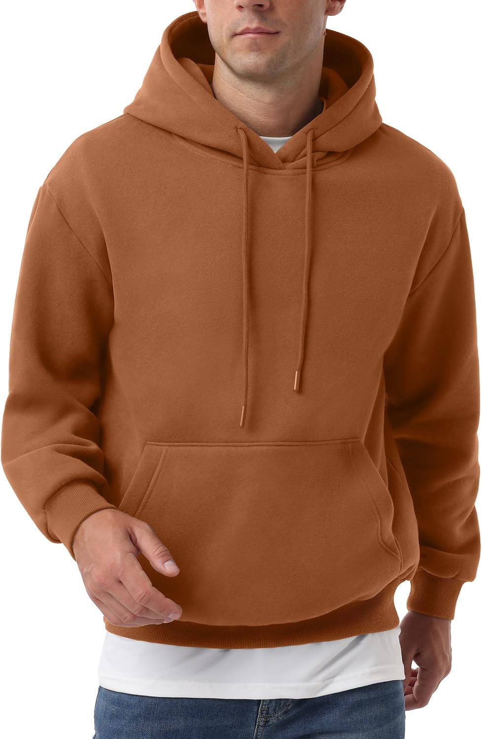 Sailwind Men's Cotton Hooded Sweatshirt Casual Long Sleeve Pullover Hoodies Drawstring Collar Kanga Pocket Fashion Shirts