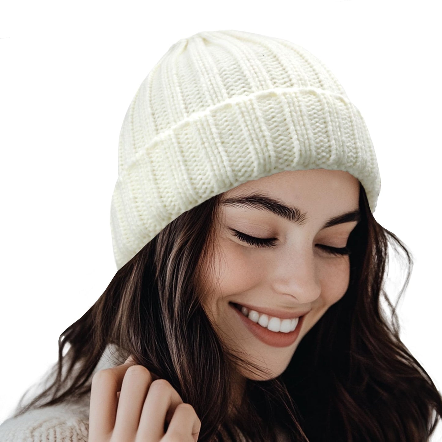 PFFY Beanie Hat for Women Winter Warm Knit Beanies Hats Skull Cap
