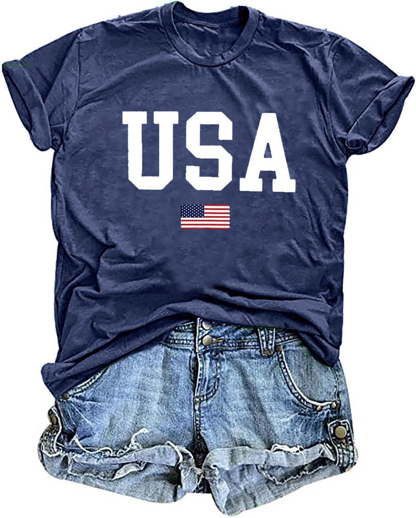 Women's Vintage Floral T Shirt Boho Wildflower Graphic Loose Tees Short Sleeve Casual Tops